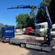 Amco Veba 903 op Hulco Medax trailer voor Dahmen Kozijnen en timmerwerken Born